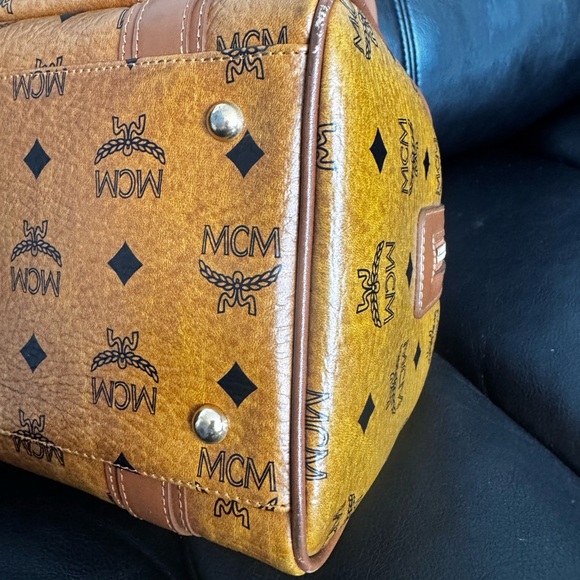MCM Cognac Visetos Satchel - Picture 11 of 16